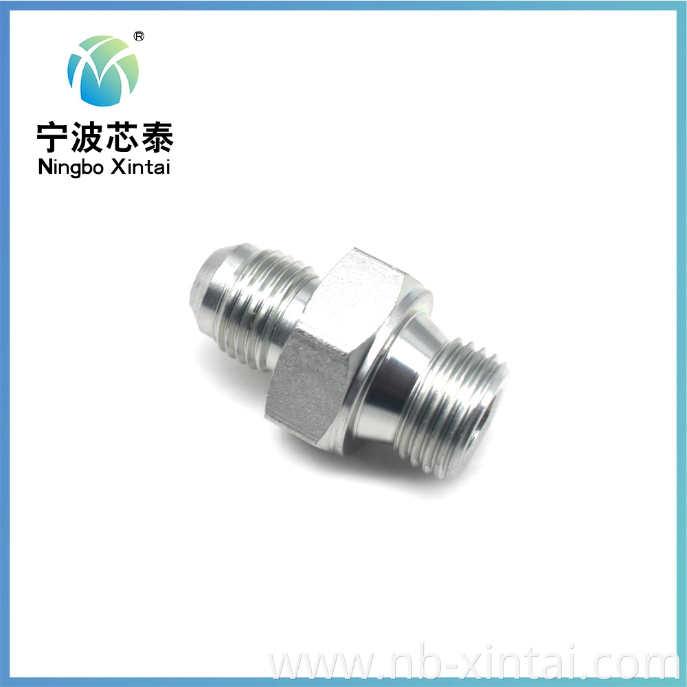 Carbon Steel Hot Forged Hydraulic Hose Adapter Female Metric O-Ring Fitting